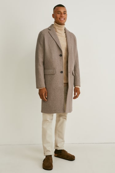 Herren - Mantel - taupe