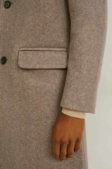 Herren - Mantel - taupe