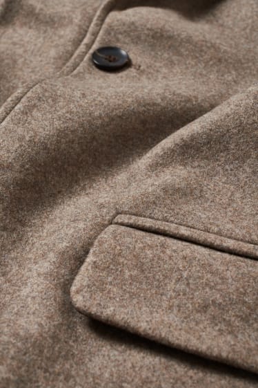 Herren - Mantel - taupe