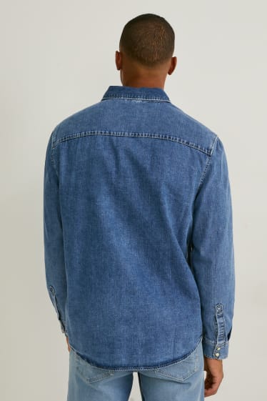 Hombre - Camisa vaquera - regular fit - kent - vaqueros - azul