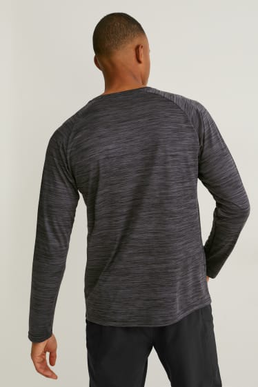Heren - Sportshirt - grijs / zwart