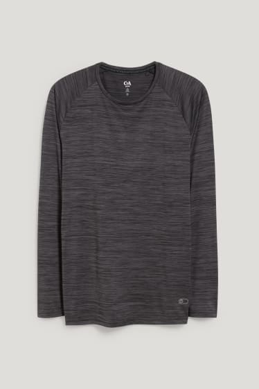 Hombre - Camiseta funcional - gris / negro