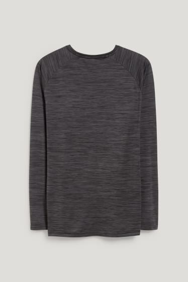 Pánské - Funkční tričko - šedá/černá