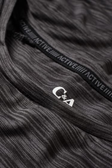 Heren - Sportshirt - grijs / zwart