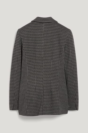 Mujer - Americana - regular fit - de cuadros - negro / gris