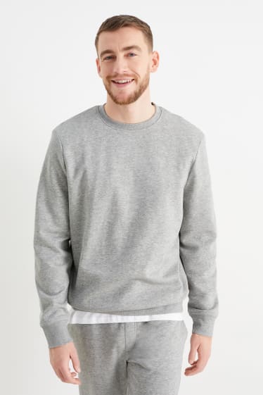 Hommes - Sweat - gris clair chiné