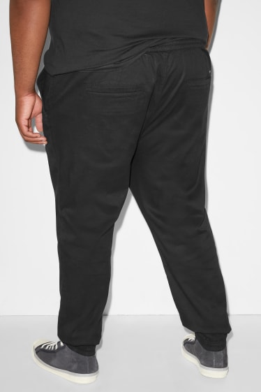 Hommes grandes tailles - Pantalon de toile - coupe droite - LYCRA® - noir