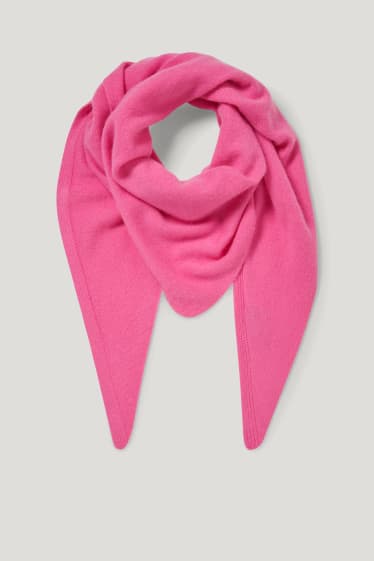 Women - Cashmere scarf - pink