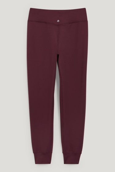 Women - Active trousers - fitness - 4 Way Stretch - bordeaux