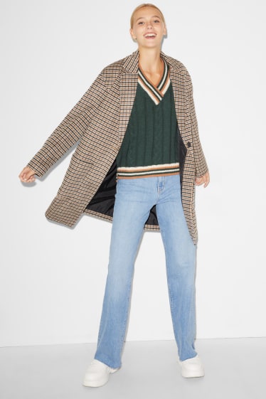 Clockhouse Girls - CLOCKHOUSE - gilet in maglia - da materiali riciclati - motivo a treccia - verde
