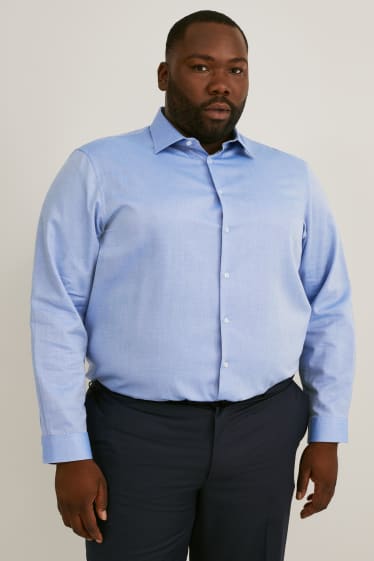 Uomo XL - Camicia business - regular fit - collo all'italiana - azzurro