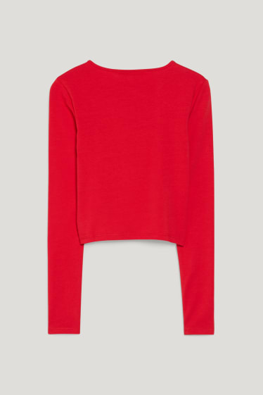 Exclusiu online - CLOCKHOUSE - top crop - vermell
