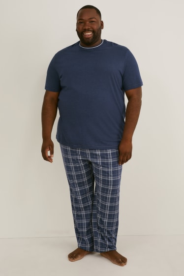 Hommes grandes tailles - Pyjama - bleu foncé