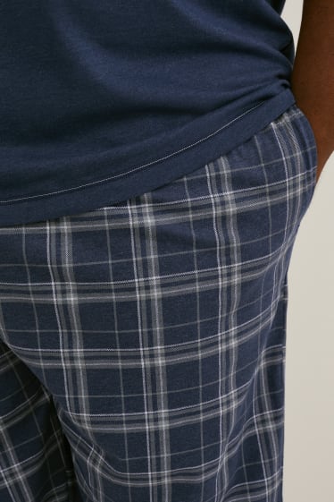 Hommes grandes tailles - Pyjama - bleu foncé