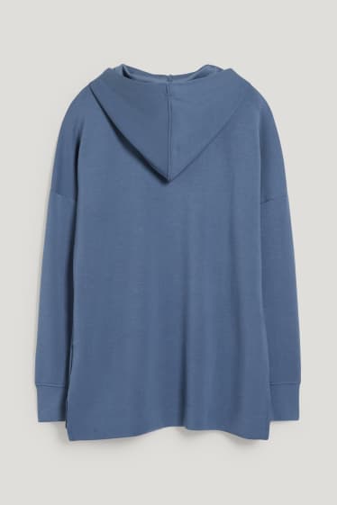 Damen - Hoodie - Yoga - recycelt - blau