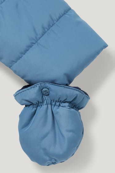 Baby Boys - Tuta da neve con cappuccio per neonati - blu