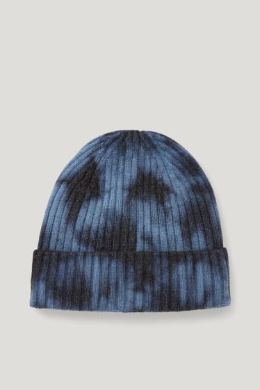 Garçons - Bonnet en maille - bleu  / bleu foncé