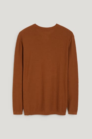 Exclu web - CLOCKHOUSE - pullover - havane