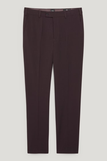 Uomo - Pantaloni coordinabili - regular fit - Flex - LYCRA® - bordeaux