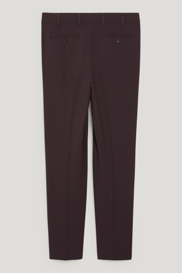 Uomo - Pantaloni coordinabili - regular fit - Flex - LYCRA® - bordeaux