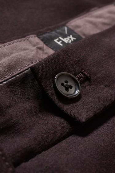 Uomo - Pantaloni coordinabili - regular fit - Flex - LYCRA® - bordeaux