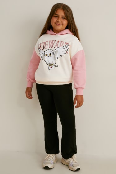 Niñas - Tallas extendidas - Harry Potter - set - sudadera con capucha y leggings - negro / blanco