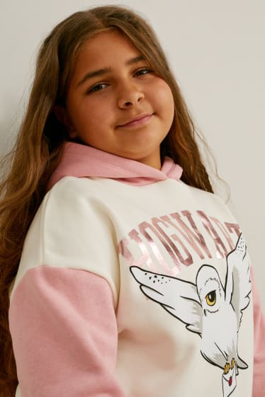 Niñas - Tallas extendidas - Harry Potter - set - sudadera con capucha y leggings - negro / blanco