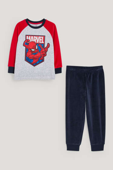 Toddler Boys - Omul-Păianjen - pijama - 2 piese - gri deschis melanj