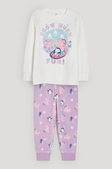 Toddler Girls - Peppa Pig - pigiama - 2 pezzi - bianco