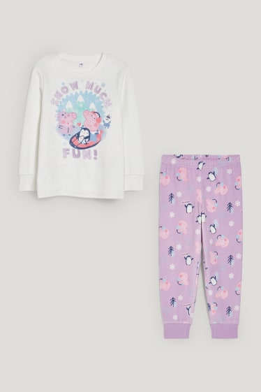 Toddler Girls - Peppa Pig - pigiama - 2 pezzi - bianco