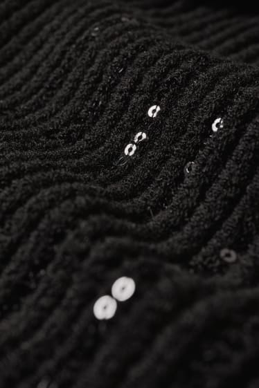 Mujer - Jersey de cuello vuelto - negro
