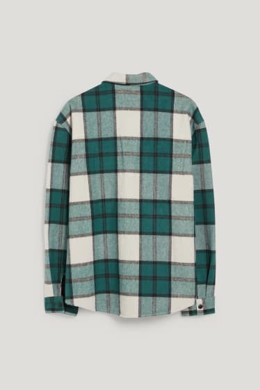 Clockhouse niños - CLOCKHOUSE - camisa - relaxed fit - kent - de cuadros - verde oscuro / blanco
