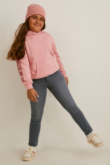 Kids Girls - Mărimi extinse - multipack 2 buc. - skinny jeans - jeans termoizolați - gri