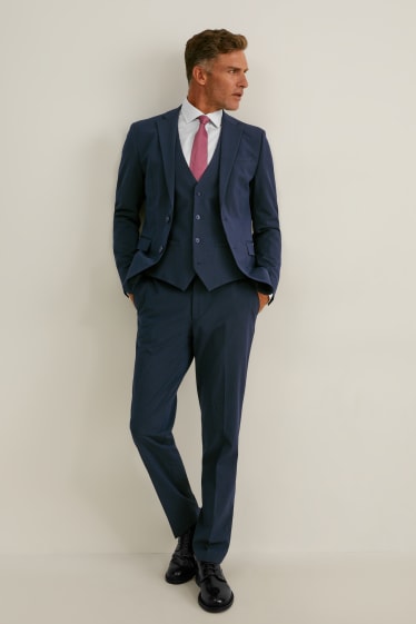 Hombre - Pantalón de vestir - colección modular - regular fit - LYCRA® - Mix & Match - azul oscuro