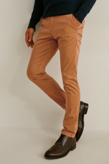 Uomo - Pantaloni chino - slim fit  - Flex - LYCRA® - havana