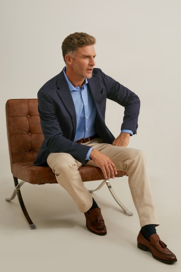 Hommes - Veste de costume - regular fit - bleu foncé