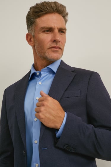 Hommes - Veste de costume - regular fit - bleu foncé