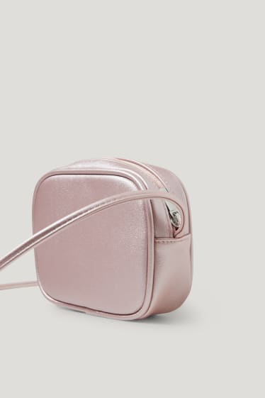 Nena petita - Bossa bandolera - imitació de pell - brillant - rosa