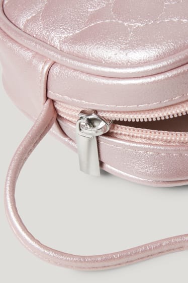 Nena petita - Bossa bandolera - imitació de pell - brillant - rosa