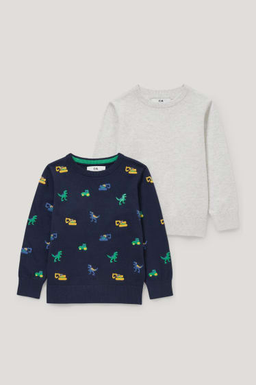 Exklusiv Online - Multipack 2er - Pullover - dunkelblau / grau