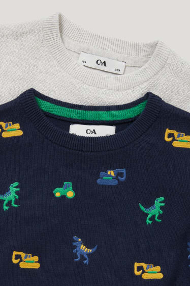 Exklusiv Online - Multipack 2er - Pullover - dunkelblau / grau