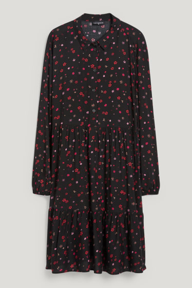 Donna - CLOCKHOUSE - vestito - a fiori - nero