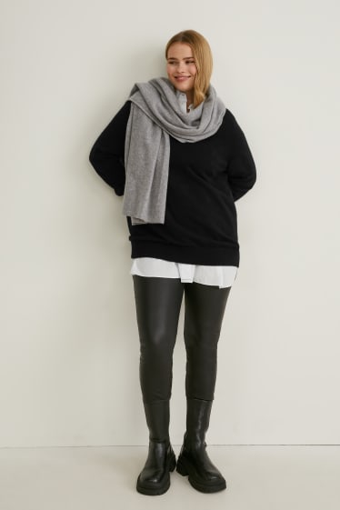 Femmes - Pullover en cachemire - noir