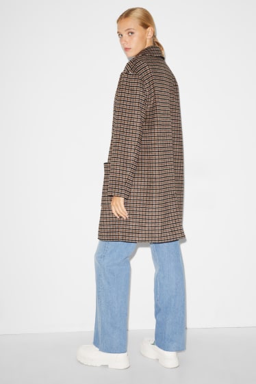 Clockhouse femme - CLOCKHOUSE - manteau - à carreaux - beige / bleu