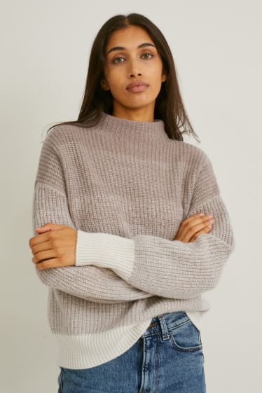 Damen - Kaschmir-Pullover - pearl