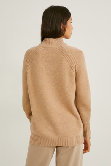 Mujer - Jersey de cachemir - marrón claro