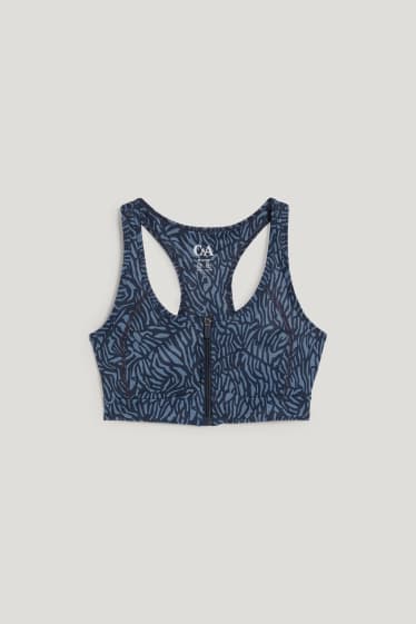 Dona - Sostenidors tècnics - enconxats - 4 Way Stretch - LYCRA® - estampats - blau fosc