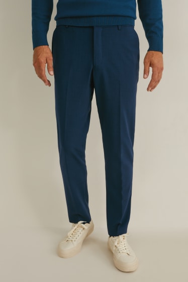 Uomo - Pantaloni coordinabili - slim fit - Flex - LYCRA® - blu scuro