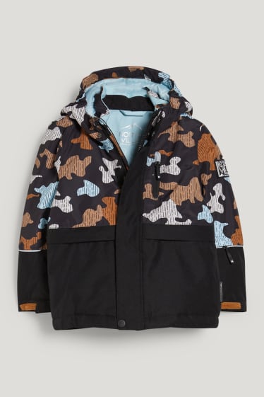 Toddler Boys - Skijacke mit Kapuze - schwarz