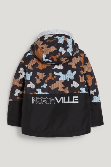 Toddler Boys - Skijacke mit Kapuze - schwarz